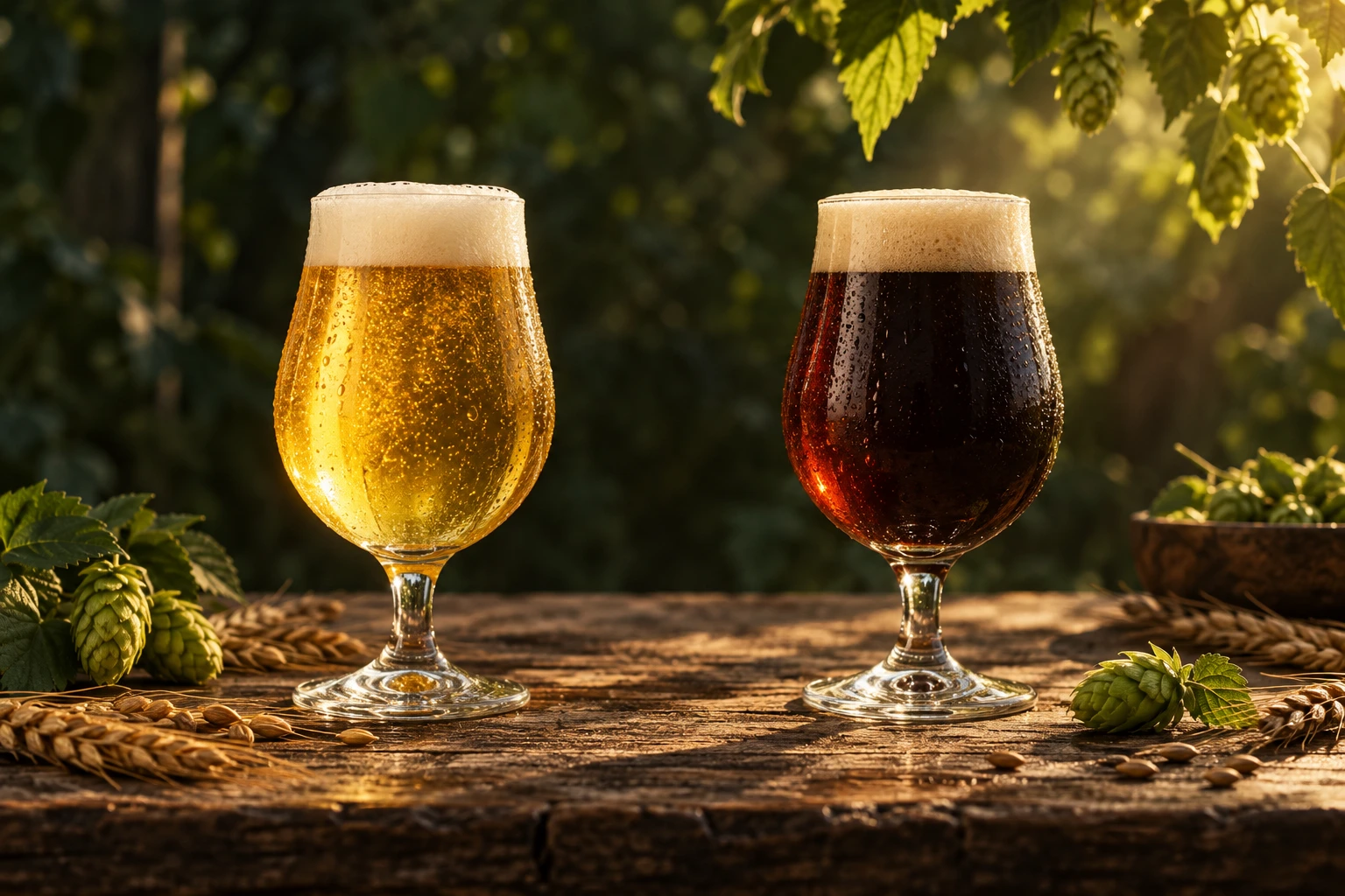 Illustrative Servieridee: Hell und Dunkel